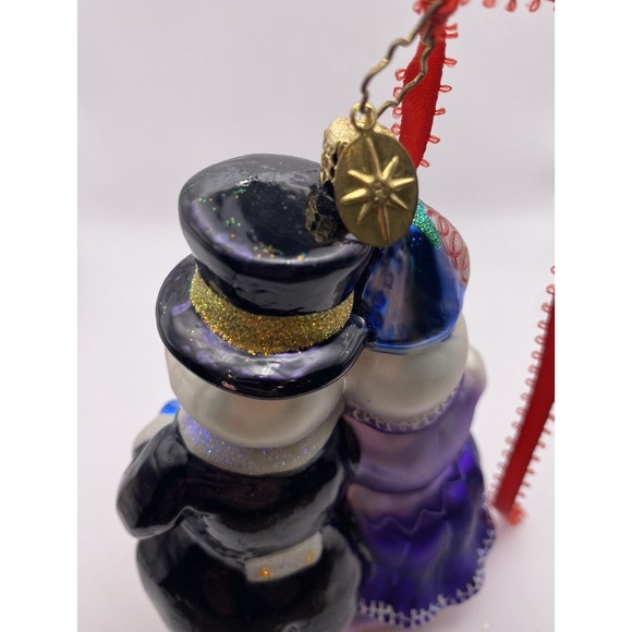 Christopher Radko Christmas Ornament Happy Snow Year Used - Picture 9 of 10